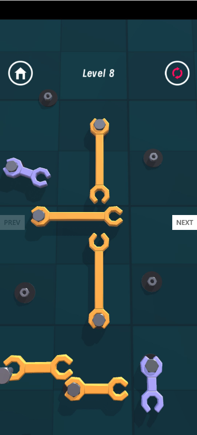 Wrench Puzzle Unity Source Code – Screw &amp; Bolt Brain Puzzle Game | SellUnitySourceCode.com screenshot 4