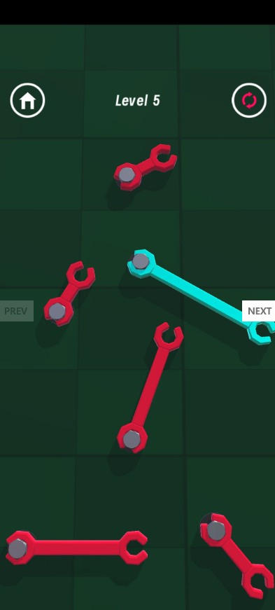 Wrench Puzzle Unity Source Code – Screw &amp; Bolt Brain Puzzle Game | SellUnitySourceCode.com screenshot 7