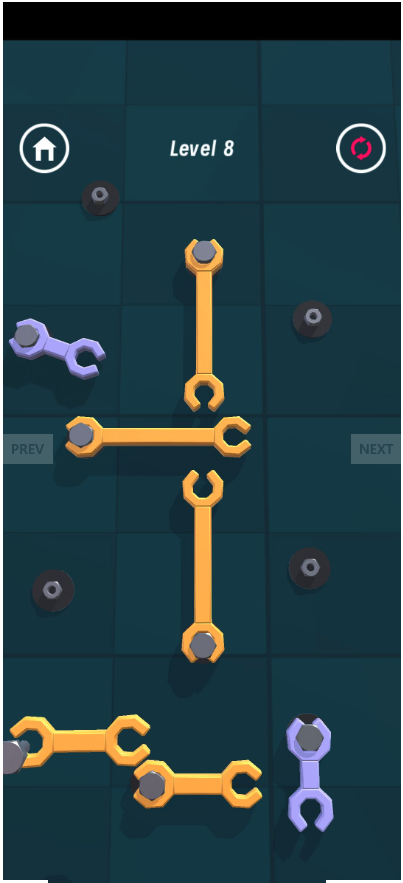 Wrench Puzzle Unity Source Code – Screw &amp; Bolt Brain Puzzle Game | SellUnitySourceCode.com screenshot 9