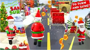 Xmas Santa Surfer Running Game SellUnitySourceCode source code