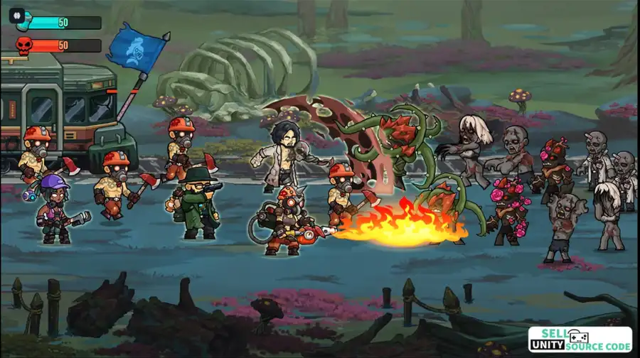 Zombie Warfare: The Death Path SellUnitySourceCode screenshot 3