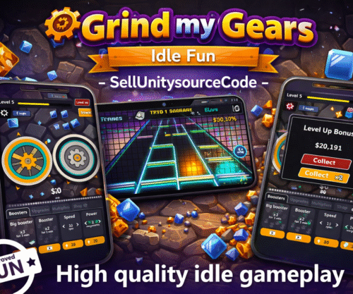 ⚙️ Grind my Gears - Idle Fun SellUnitySourceCode