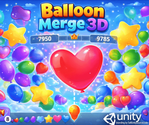 Balloon Merge 3D – Puzzle Match Game – SellUnitySourceCode.com