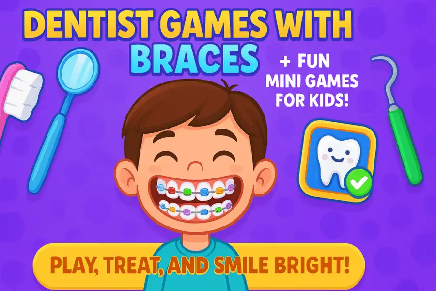 Dentist Games with Braces + Mini Game | Kid Games SellUnitySourceCode