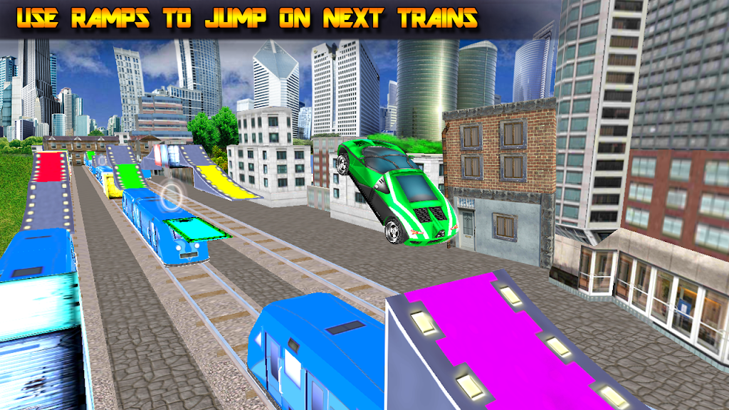 Highway Car Stunt on Crazy Train Fun Mania SellUnitySourceCode - Image 3