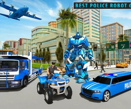 Cuatrimoto de policía de Estados Unidos coche SellUnitySourceCode