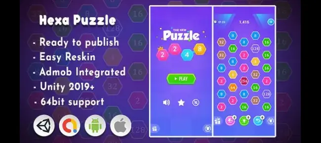 2248 Hexa Puzzle – Merge Number Challenge | 2025 Complete Unity Projects – SellUnitySourceCode - Image 8