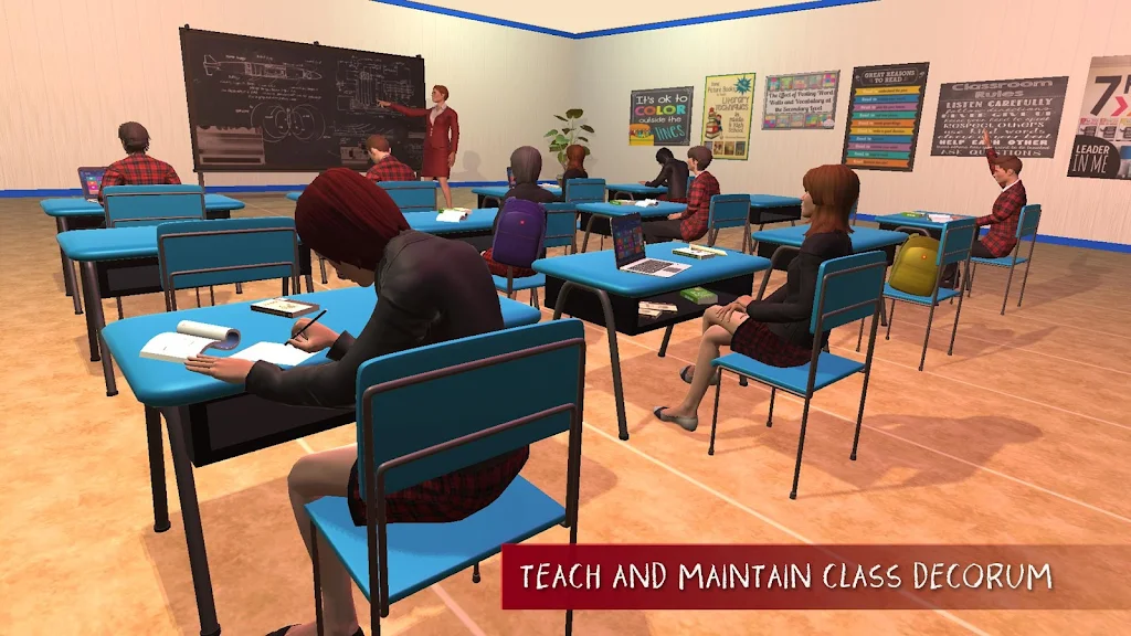 Virtual Mom High School Teacher Family Fun Time SellUnitySourceCode - Image 3