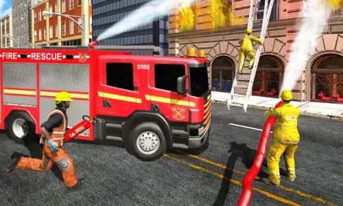 New Fire Truck  – American Fire Fighter Truck : City Emergency Rescu  – SellUnitySourceCode.com