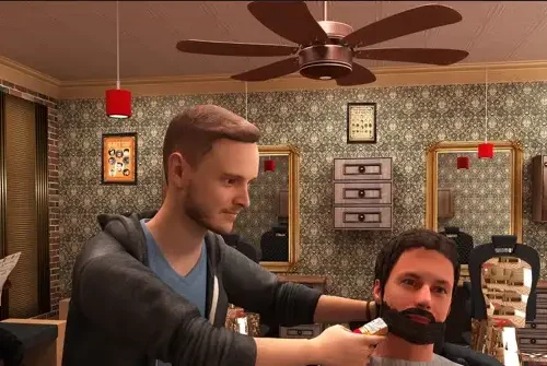 New Barber Shop Hair Cut Salon 3D  SellUnitySourceCode.com