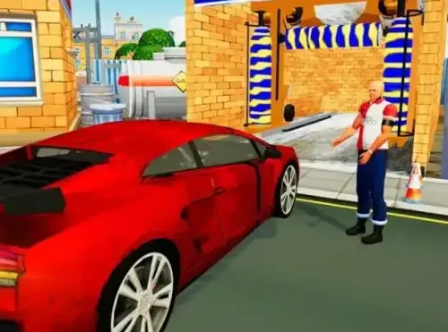 Modern Sports Car Wash: Gas Station SellUnitySourceCode🚗✨