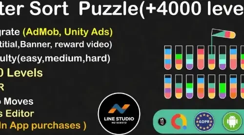 Water Sort Puzzle - SellUnitySourceCode