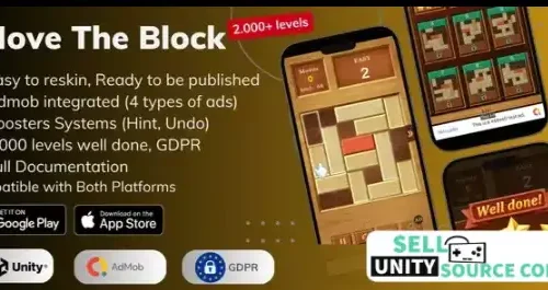 🧩 Move The Block – Puzzle Brain Challenge SellUnitySourceCode