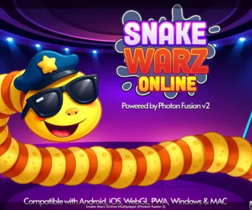 Snake Warz Online Multiplayer (Photon fusion 2) SellUnitySourceCode