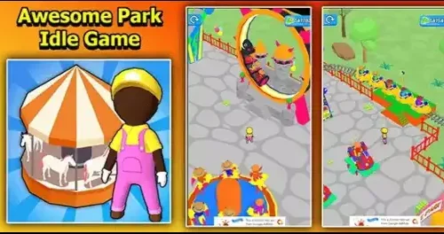 New Awesome Park Idle Game 3D – Theme Park Unity Template SellUnitySourceCode.com