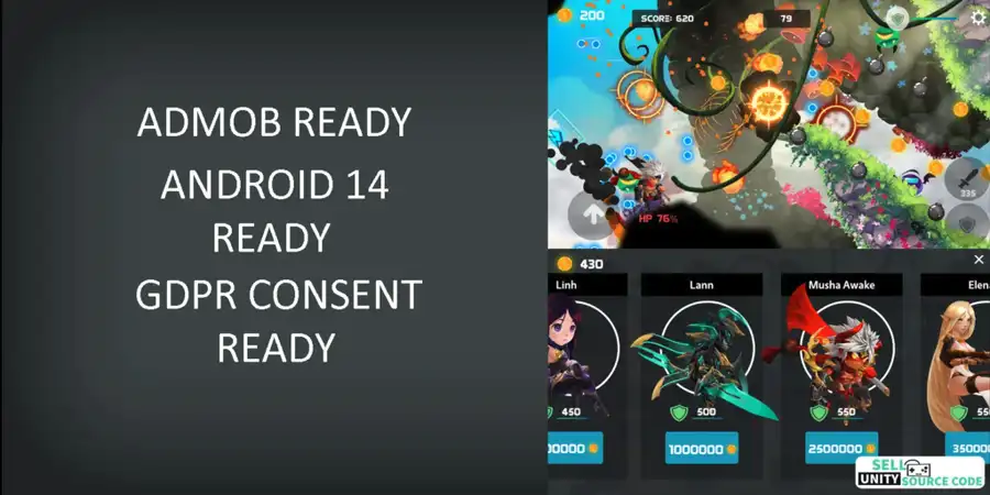 ☁️ Cloud Heroes – 2D Action Shooting Game | SellUnitySourceCode.com - Image 3