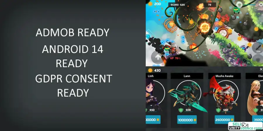 ☁️ Cloud Heroes – 2D Action Shooting Game | SellUnitySourceCode.com - Image 4