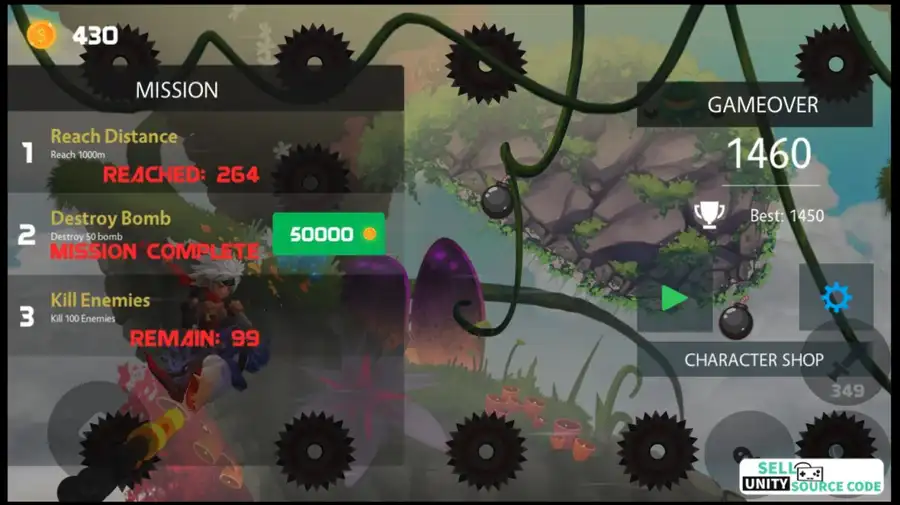 ☁️ Cloud Heroes – 2D Action Shooting Game | SellUnitySourceCode.com - Image 6