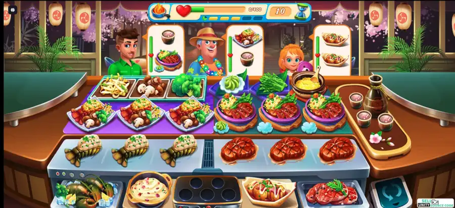 Cooking Love - Chef Restaurant SellUnitySourceCode