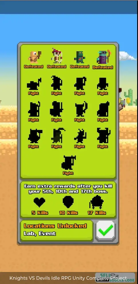Knights VS Devils Idle RPG SellUnitySourceCode - Image 3
