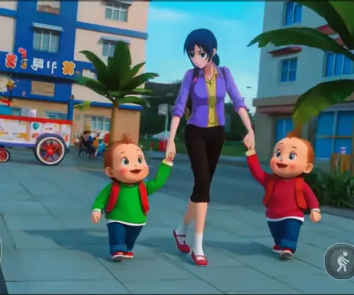 Pregnant Mom Twins Life Sim 3D SellUnitySourceCode