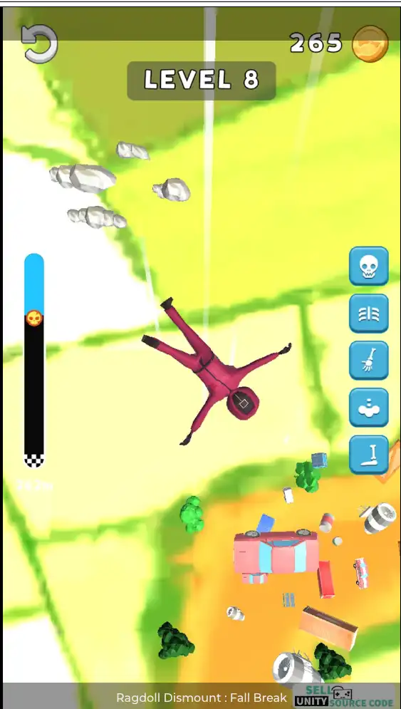 Ragdoll Dismount: Fall Break – Physics Bone Crash Game | SellUnitySourceCode.com - Image 3