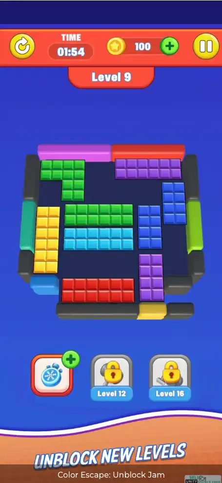 🧩 Color Escape: Unblock Jam – Addictive Block Puzzle Game | SellUnitySourceCode.com - Image 5