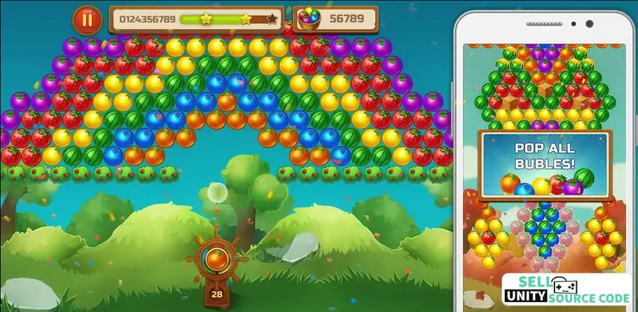 Fruit Bubble Shooter: Blast & Pop Game SellUnitySourceCode.com - Image 2