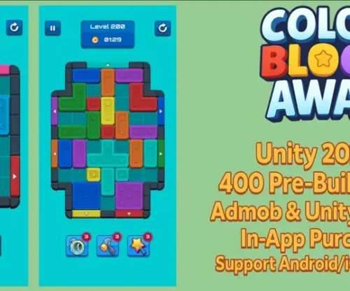 🎨 Color Block Away – Ultimate Sliding Puzzle Game | SellUnitySourceCode.com