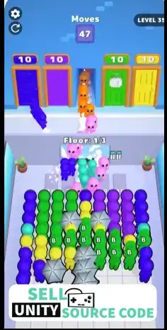 Elevator Puzzle SellUnitySourceCode - Image 5