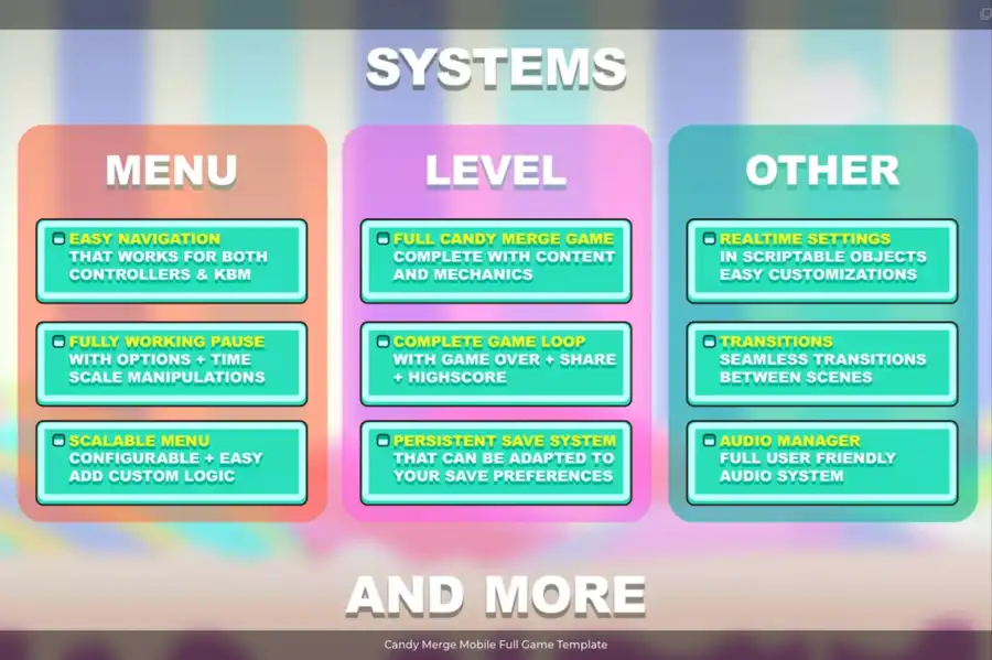 Candy Merge – Mobile Full Game Template SellUnitySourceCode.com - Image 5