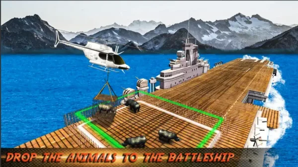 Animal Helicopter Sea Transport – Wild Rescue Simulator – SellUnitySourceCode.com - Image 2