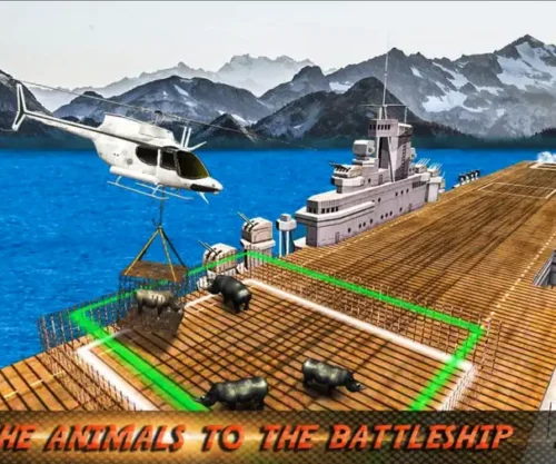 Animal Helicopter Sea Transport – Wild Rescue Simulator – SellUnitySourceCode.com