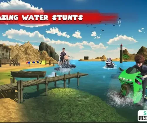 Water Surfer Bike Stunt Rider SellUnitySourceCode