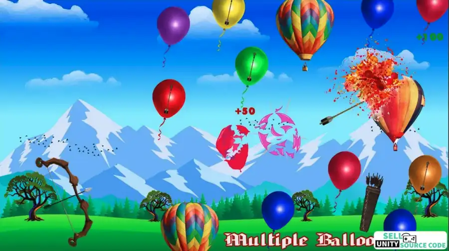 NEW Archery Master Balloons Shooter 3D – Arrow King Unity Game – SellUnitySourceCode.com - Image 8