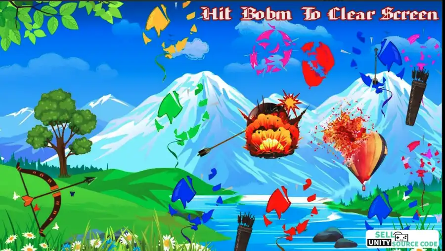 NEW Archery Master Balloons Shooter 3D – Arrow King Unity Game – SellUnitySourceCode.com - Image 2