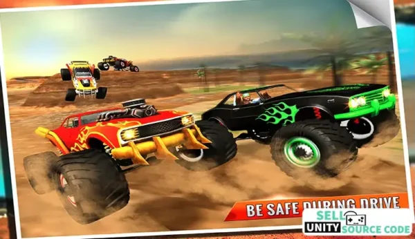 Monster Truck 4×4 Desert Rampage – 2025 Complete Unity Projects – SellUnitySourceCode.com - Image 2