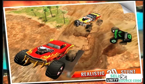 Monster Truck 4×4 Desert Rampage – 2025 Complete Unity Projects – SellUnitySourceCode.com - Image 4