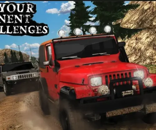 Offroad Mountain Jeep Drive Challenge free game 3d SellUnitySourceCode