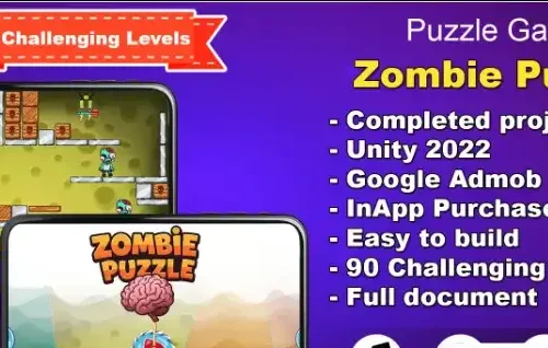 Zombie Puzzle – Unity – Admob SellUnitySourceCode