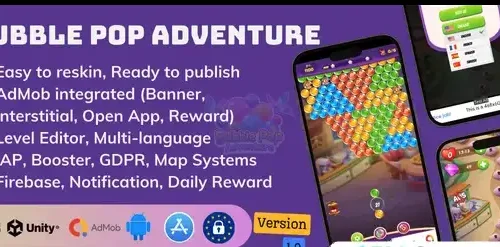 New Bubble Shooter Adventure: Color Pop Game – 2025 Complete Unity Projects - SellUnitySourceCode.com
