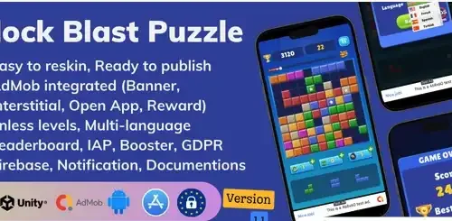New Block Puzzle Pro Master: Score & Compete  SellUnitySourceCode.com