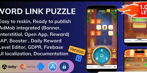 Word Link Puzzle – SellUnitySourceCode 