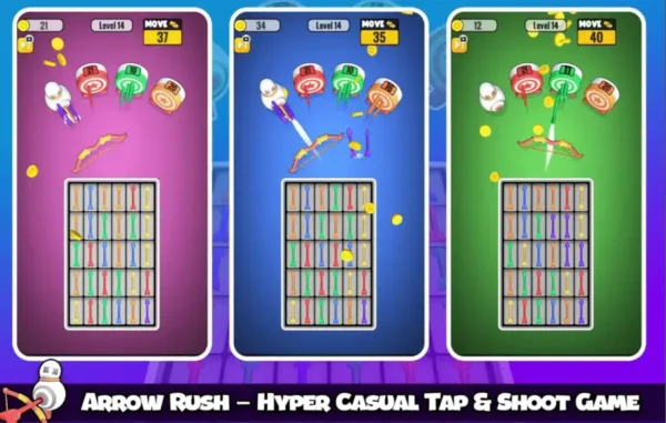 Arrow Rush – Hyper Casual Tap & Shoot Unity Game – SellUnitySourceCode.com - Image 6