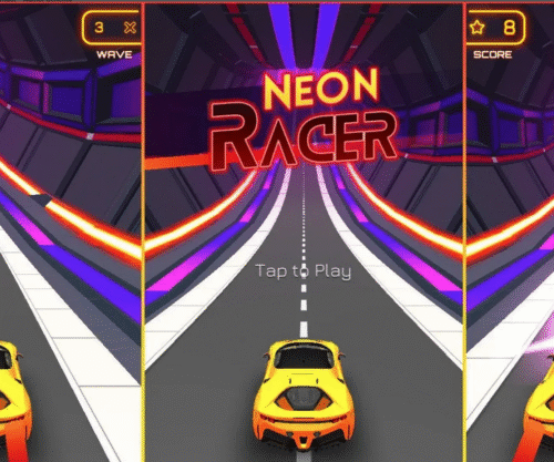 Neon Racer  Exclusive Unity Game Template