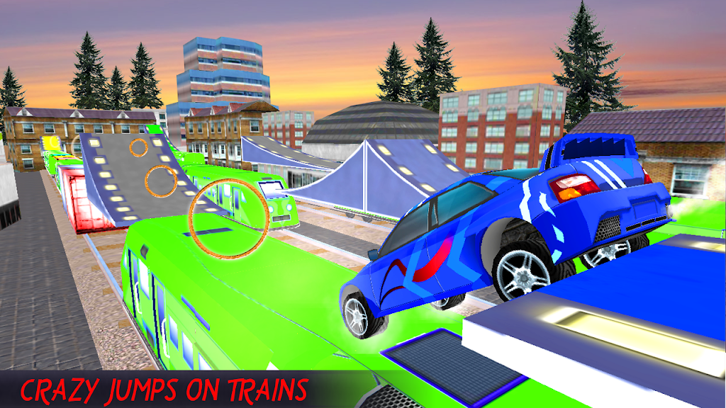 Highway Car Stunt on Crazy Train Fun Mania SellUnitySourceCode - Image 8