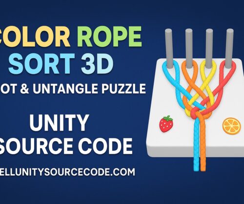 🧩 Knit Color Rope – Sort Jam Puzzle | Unity Source Code By Sellunitysourcecode
