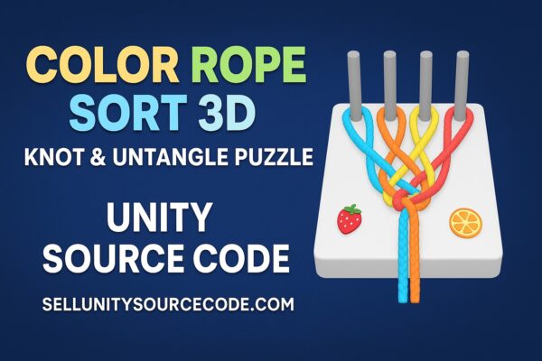 🧩 Knit Color Rope – Sort Jam Puzzle | Unity Source Code By Sellunitysourcecode