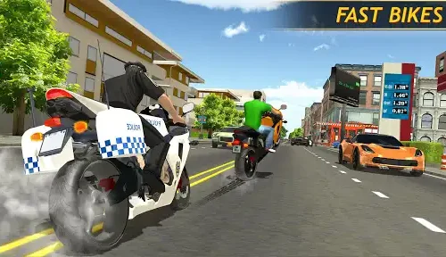 Police Bike Racing Free SellUnitySourceCode