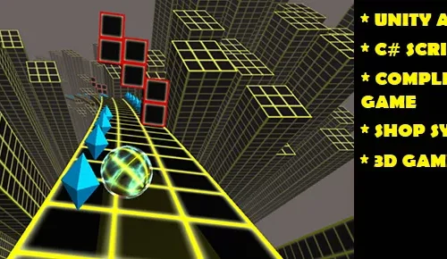 Rolling Ball 3D – Unity Source Code by sellunitysourcecode